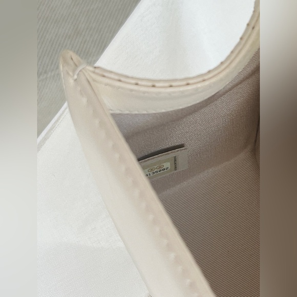 Like New Chanel Perforated Lambskin Leather Medium White Flap Boy Bag - Picture 4 of 10